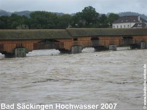 Hochwasser 2007 in Bad Sckingen