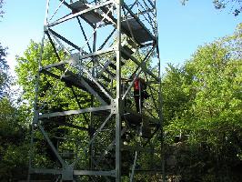 Stahlkonstruktion Aussichtsturm Castellberg