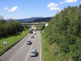 Bundesstrae B31 bei Kirchzarten Himmelreich