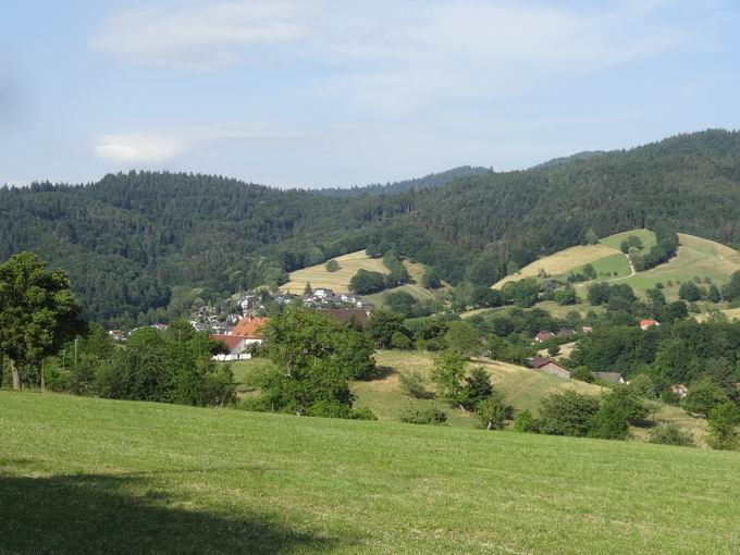 Oberer Heimbachweg: Blick Schlossberg