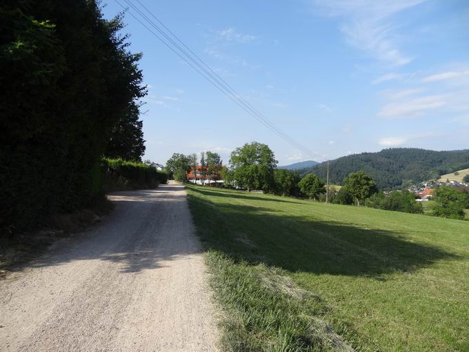 Oberer Heimbachweg: Blick Schwabenhoefe
