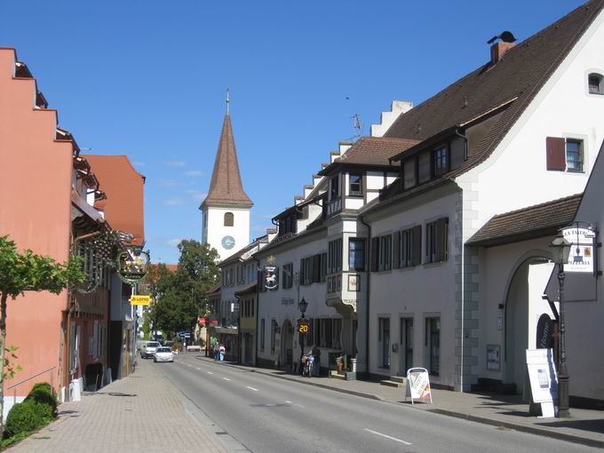 Basler Strae Bad Krozingen: Blick St. Albahn