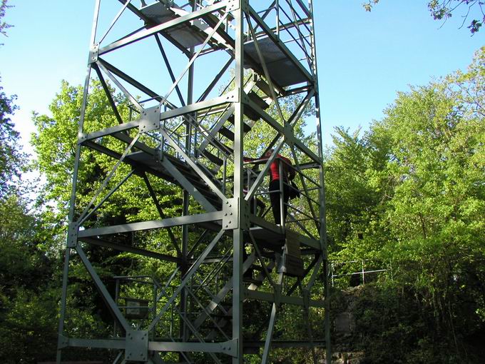 Stahlkonstruktion Aussichtsturm Castellberg