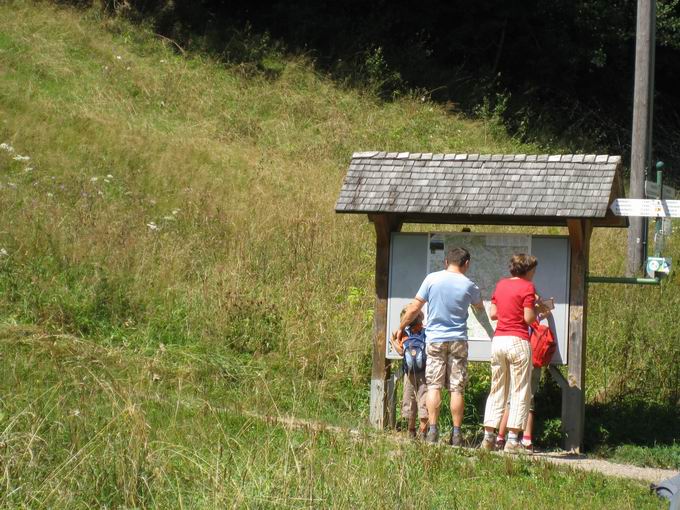 Wandertafel obere Ravennaschlucht