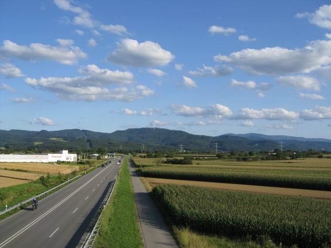 Herrenwegbrcke: Sdostblick B3