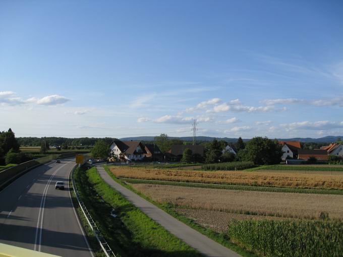 Herrenwegbrcke: Nordwestblick B3