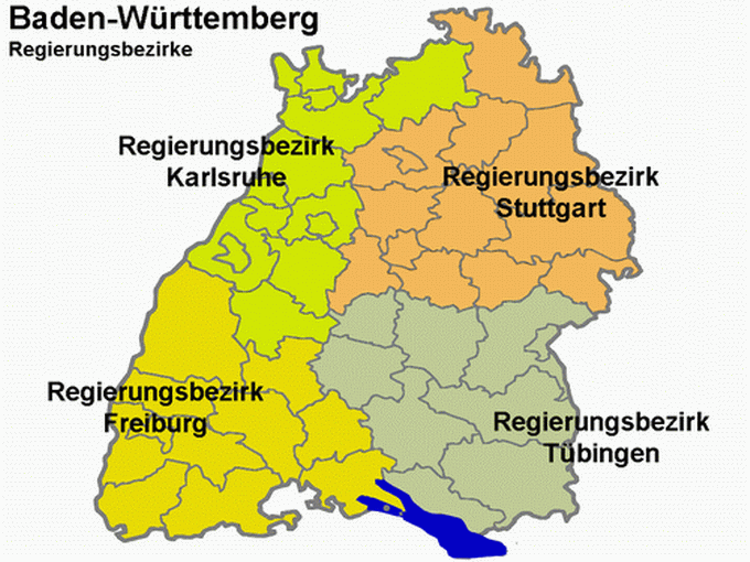 Regierungsbezirke Baden-Württemberg