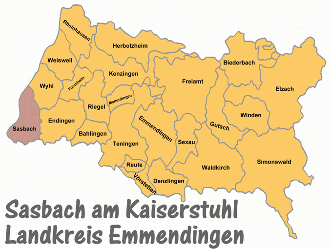Landkreis Emmendingen: Sasbach am Kaiserstuhl