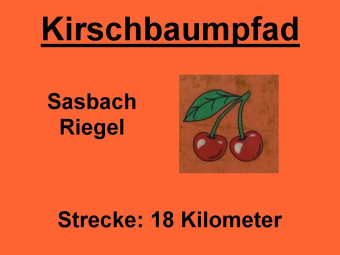 Kirschbaumpfad Kaiserstuhl
