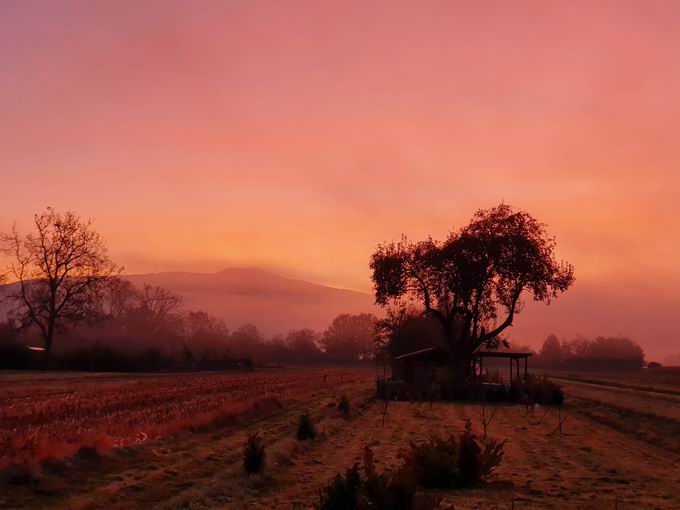 Kandel Berg: Sonnenaufgang im Herbst