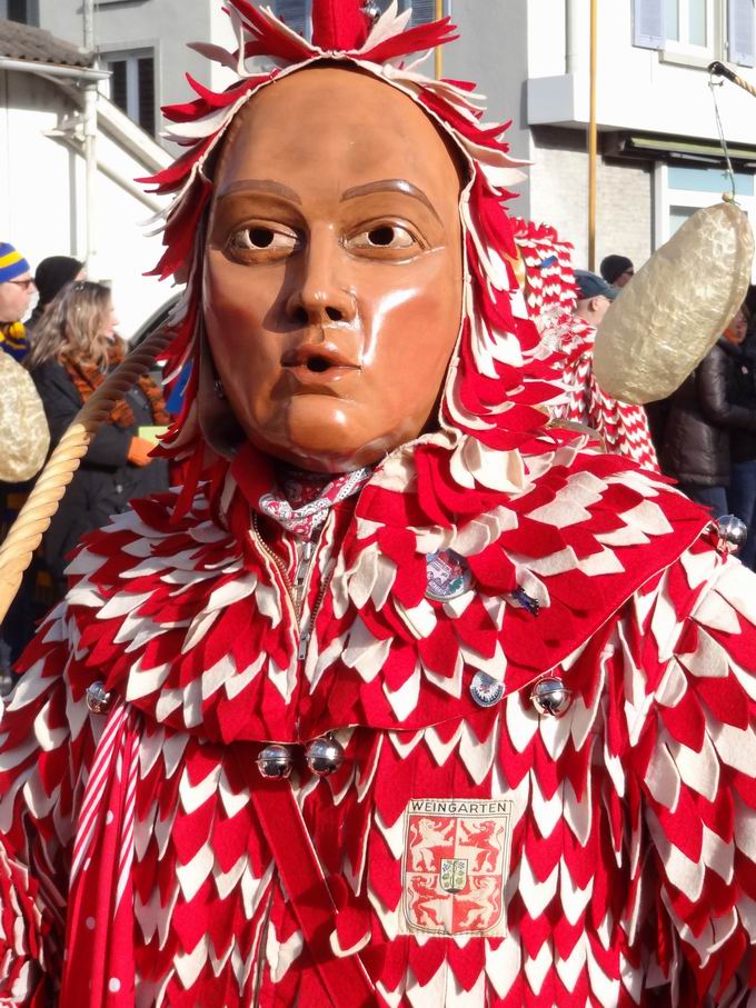 Pltzlerzunft Weingarten: Maske Rote Pltzler