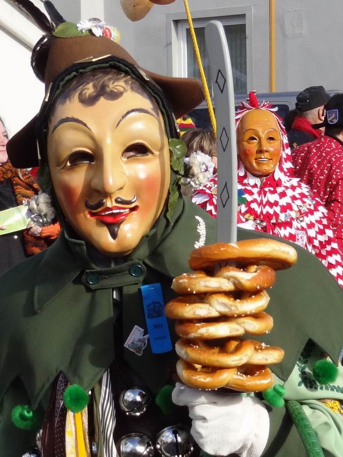 Plätzlerzunft Weingarten: Maske Schlösslenarr