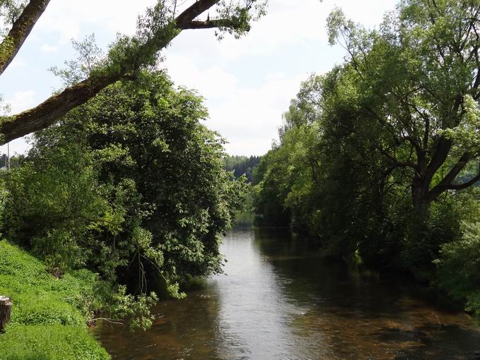 Brigachbrcke Aufen: Sdblick