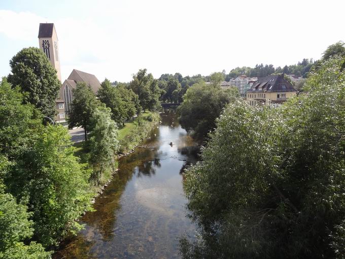 Mhlenbrcke Donaueschingen: Sdblick Brigach