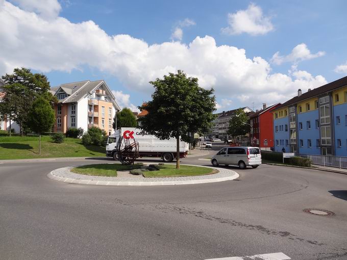 Mühlenbrücke Donaueschingen: Kreisverkehr