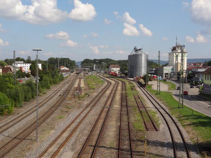 Schellenbergbrcke Donaueschingen: Bahnhofsareal