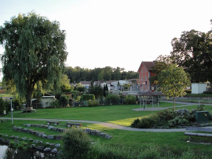 Wasserturm: Blick Bahnhof Eichstetten