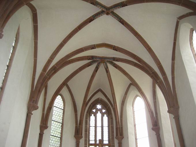 Kreuzrippengewlbe Klosterkapelle Tennenbach