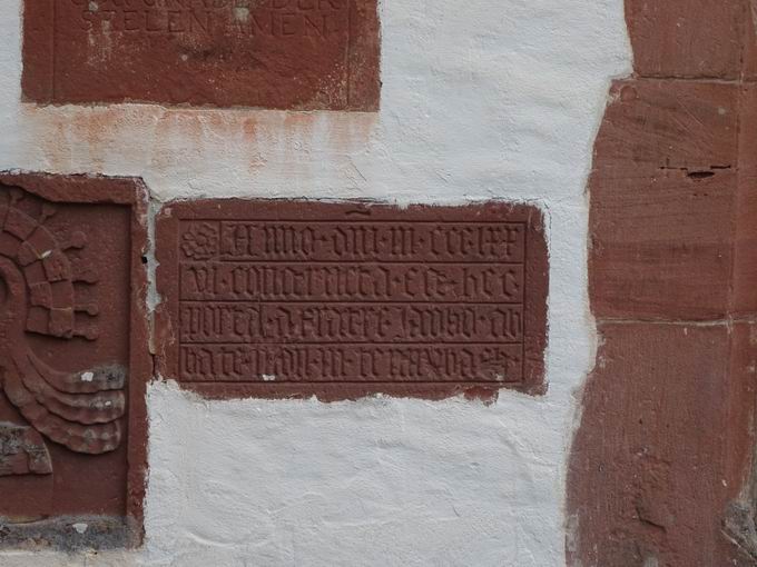 Torinschrift Klosterkapelle Tennenbach