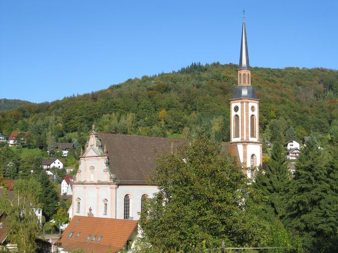 Sdansicht Pfarrkirche St. Landelin Ettenheimmnster