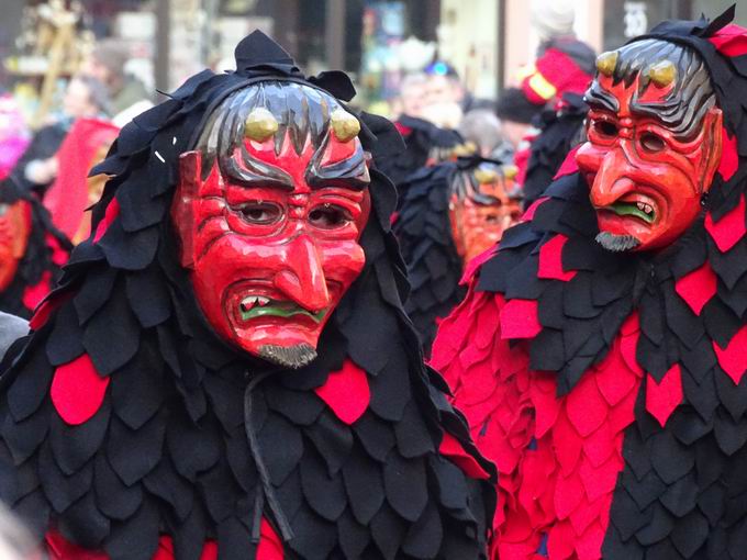 Maske Narrenzunft Wilde Christen Wallburg