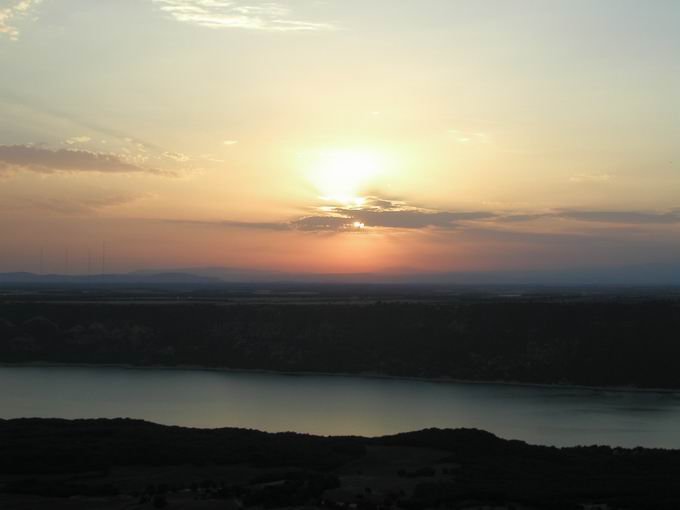 Lac de Sainte-Croix: Sonnenuntergang