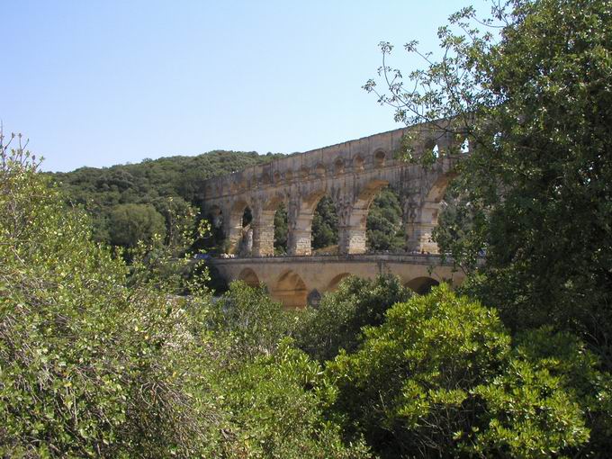 Pont du Gard: Nordansicht