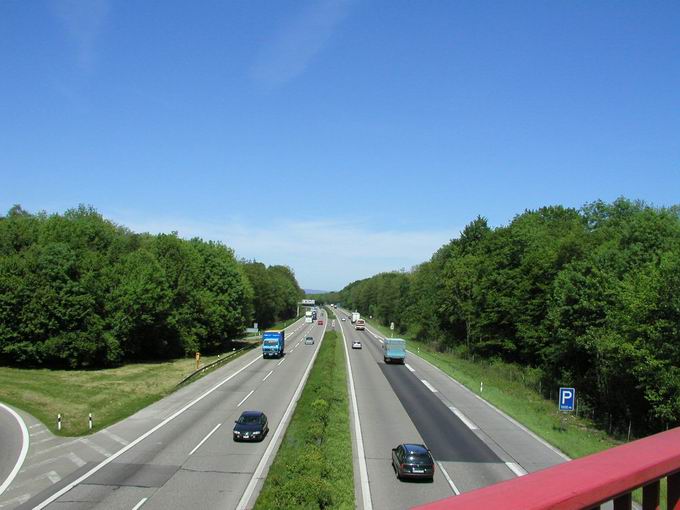 Autobahn-Anschlussstelle Freiburg-Sd: Nordblick
