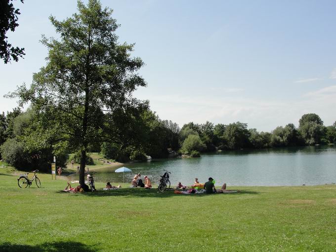 Dietenbachsee Freiburg: Blick Westufer