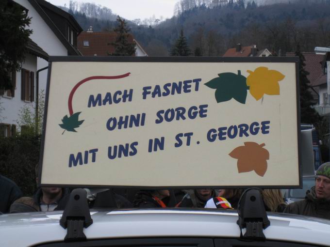 Umzug Fasnet Freiburg St. Georgen 2009