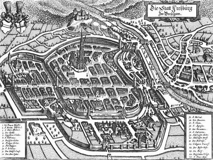 Merian-Stich Freiburg (1644)