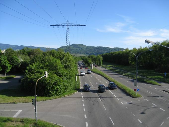 Mundenhofer Steg: Sdblick Besanconallee