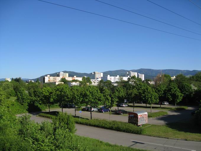 Mundenhofer Steg: Blick Weingarten