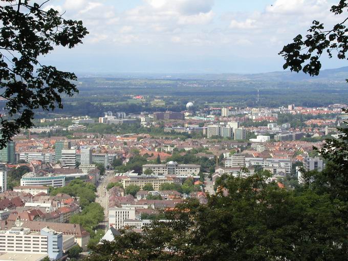 Oberes Schloss Freiburg: Blick Breisgau