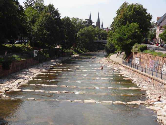 Fischtreppe Schwabentorbrcke Freiburg