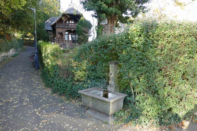 Brunnen Schweizer Chalet Freiburg