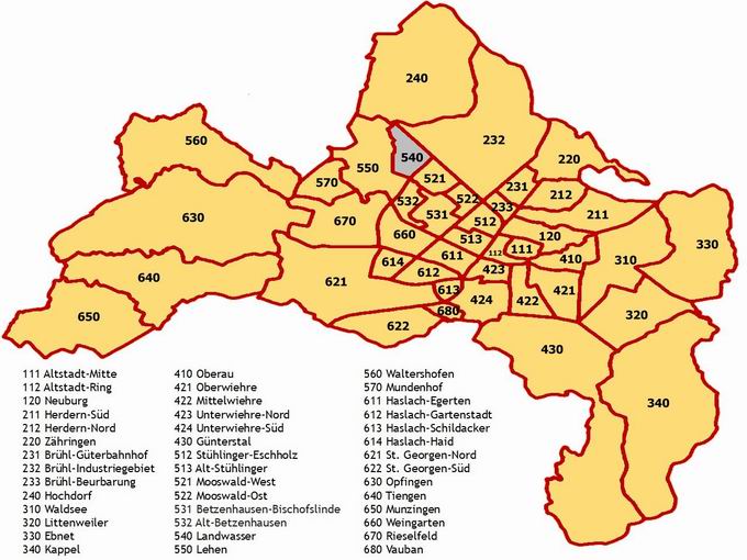 Stadtbezirk Freiburg Landwasser (540)