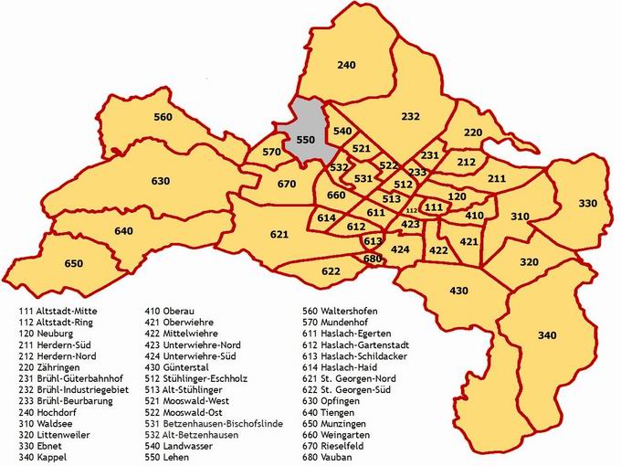 Stadtbezirk Freiburg Lehen (550)