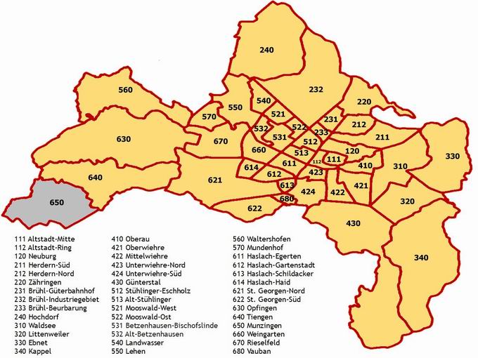 Stadtbezirk Freiburg Munzingen (650)