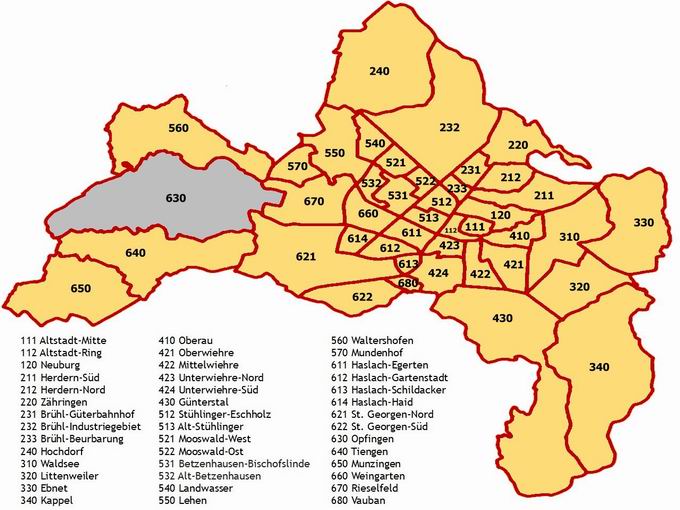 Stadtbezirk Freiburg-Opfingen (630)