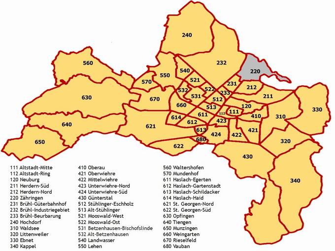 Stadtbezirk Zhringen (220)