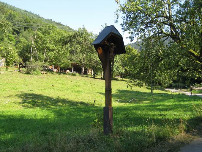 Schererhof Glottertal: Wegkreuz