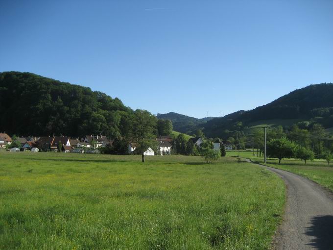 Unter der Wiggisbruck im Glottertal: Nordansicht