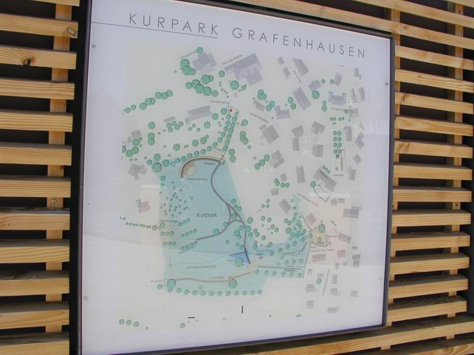 Skulpturenpark Grafenhausen: Karte Kurpark Grafenhausen