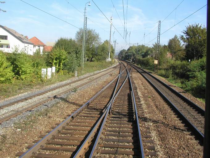 Bahnhof Gundelfingen: Abzweigung Gterumgehungsbahn