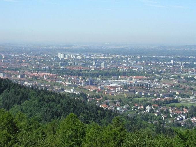 Zhringer Burg: Blick Freiburg Brhl