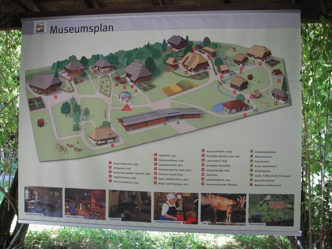 Vogtsbauernhof:  Museumsplan