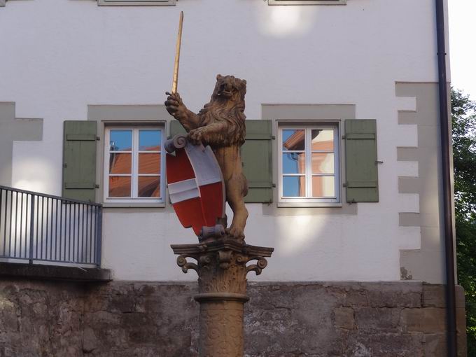 Habsburgische Lwe Marktbrunnen Horb