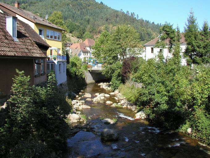 Fluss Gutach bei Hornberg