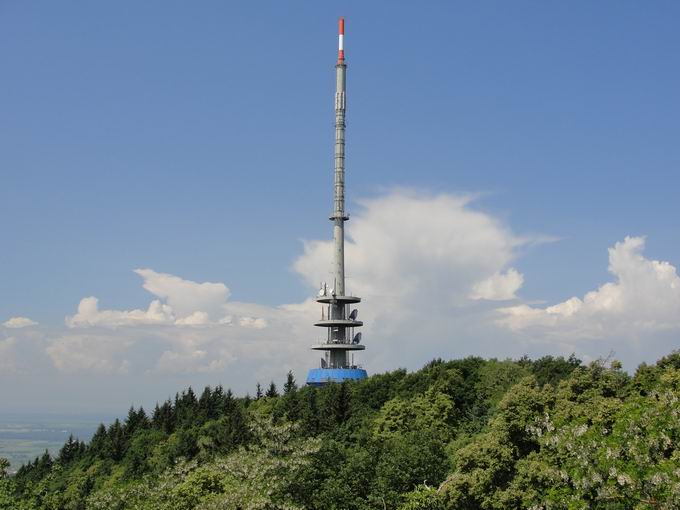 Neunlindenberg: Blick Fernmeldeturm Vogtsburg